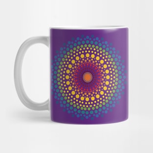 Rainbow Mandala Dotted Mug